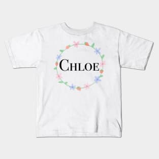 Chloe name design Kids T-Shirt